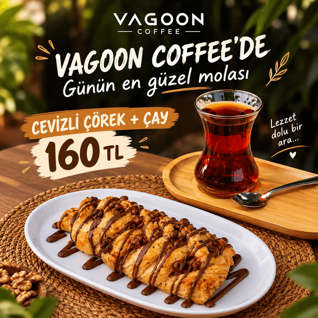 Cevizli Çörek + Çay Kampanyası